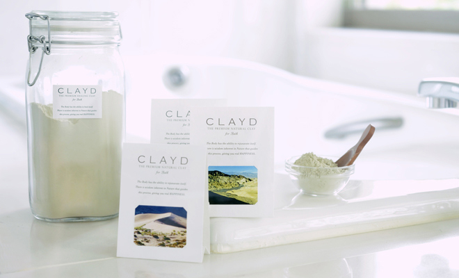 CLAYD クレイド／入浴剤「ONETIME ワンタイム」とその他CLAYD商品が並んだ画像