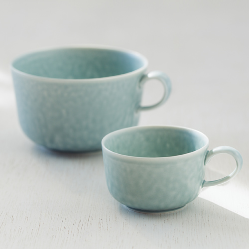 イイホシユミコ yumiko iihoshi porcelain／「ReIRABO リイラボ」cup カップ spring mint green